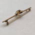 British Antique 15ct Gold Greenstone & Pearl Pin Brooch